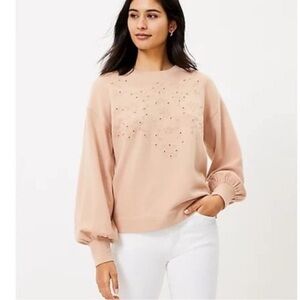 Loft Eyelet Sweatshirt